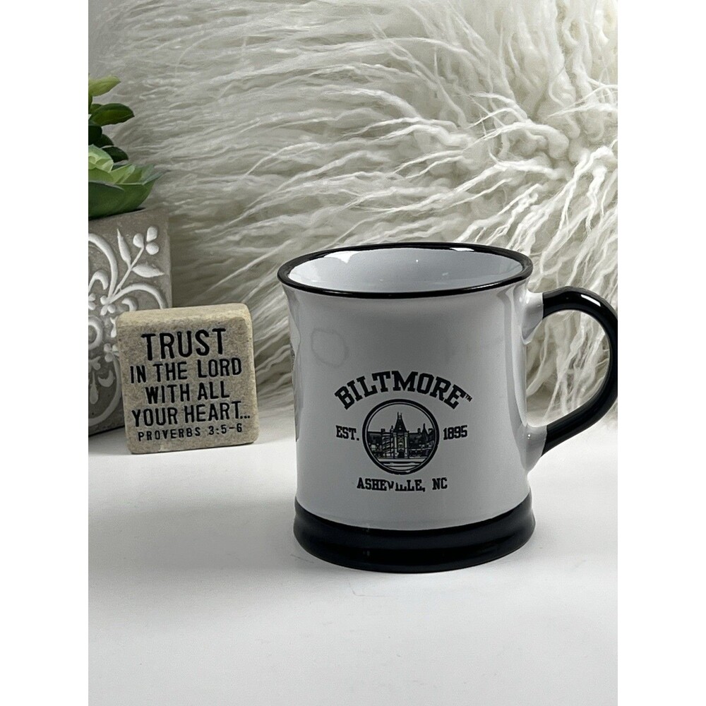 BILTMORE Established 1895 ASHEVILLE NC WHITE & BLACK COFFEE CUP Mug Classic